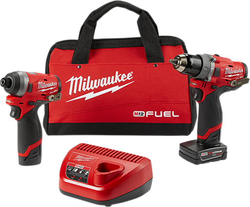 Milwaukee 2598-22 M12 Fuel 2-Tool Combo Kit - Image 1