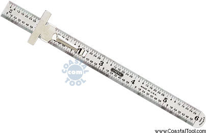 General 300/1 6" Precision Stainless Steel Rule