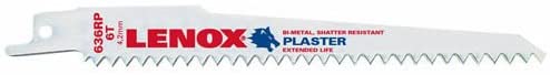 Lenox Plaster-Cutting Bi-Metal Reciprocating Saw Blades