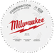 Milwaukee 48-40-1222 12" 60T Combination Circular Saw Blade - Image 1