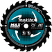 Makita B-61656 7-1/4" 40T Carbide-Tipped Max Efficiency Circular Saw Blade - Image 1
