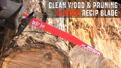 Diablo 12" Carbide Tipped Pruning and Clean Wood Blade Reciprocating Saw Blades - Video 1