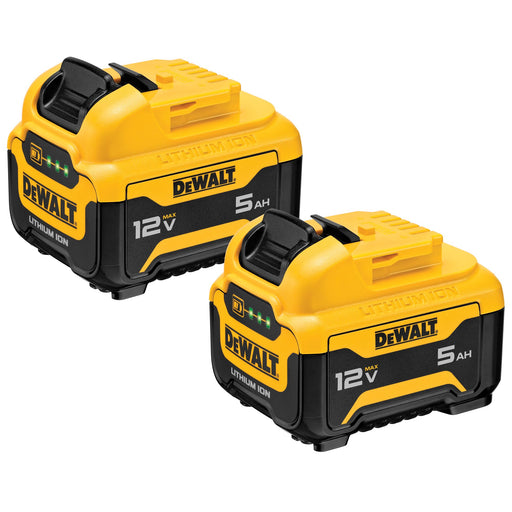 DeWalt DCB126-2 12V Max 5.0Ah Battery 2-Pack - Image 1