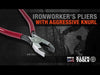 Klein D201-7CSTA Aggressive Knurl 9" Ironworker's Pliers - Video 1