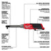 Milwaukee 2569-20 3/8" Extended Reach High Speed Ratchet (Tool Only) - Image 2