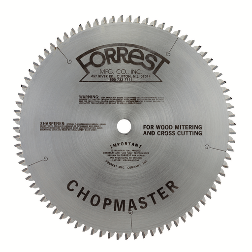 Forrest CM10806105 10" Chop Master Saw Blade