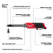 Milwaukee 3050-20 M12 FUEL INSIDER Extended Reach Box Ratchet (Tool Only) - Image 4