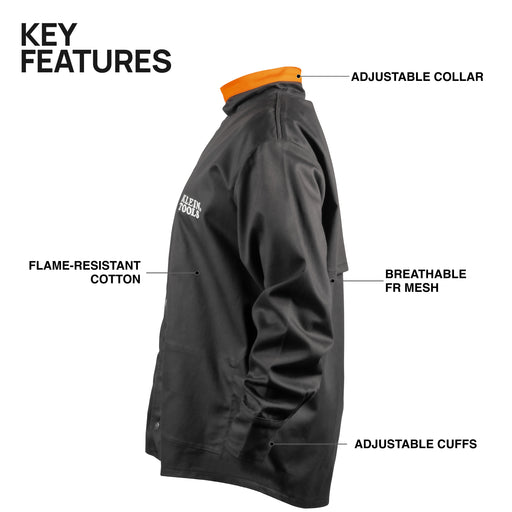 Klein 3078 Flame-Resistant Welding Jacket - Large - Image 2