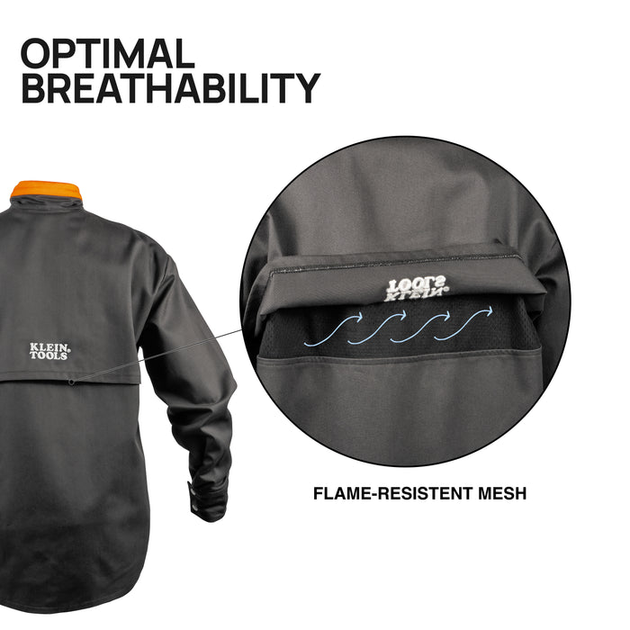 Klein 3078 Flame-Resistant Welding Jacket - Large - Image 3