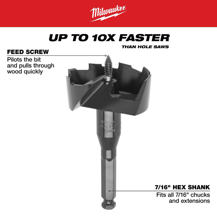 Milwaukee 49-22-0065 Plumbers' 7-Piece Selfeed Bit Kit - Image 5