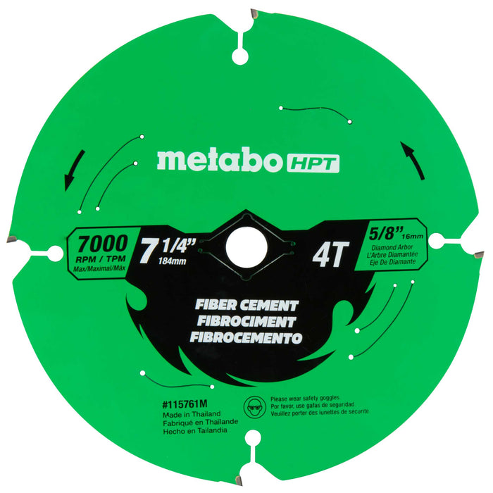 Metabo HPT 115761M 7-1/4" Fiber Cement Saw Blade - Image 1