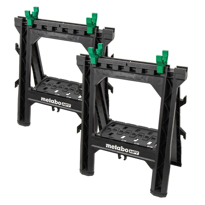 Metabo HPT 115772M Heavy Duty Folding Sawhorse 2 Pack - Image 1