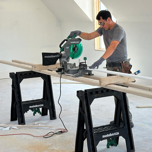 Metabo HPT 115772M Heavy Duty Folding Sawhorse 2 Pack - Image 2