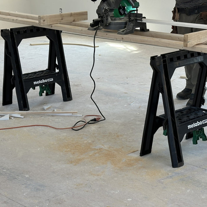 Metabo HPT 115772M Heavy Duty Folding Sawhorse 2 Pack - Image 4