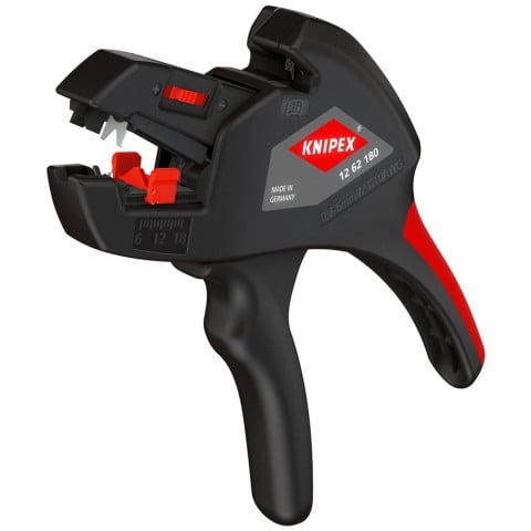 Knipex 12 62 180 7-1/4" ComStrip Automatic Wire Stripper 24-10 AWG - Image 2