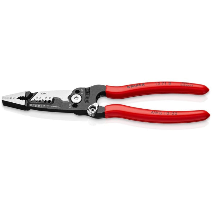 Knipex 13 71 8 8" Forged Wire Stripper 20-10 AWG - Image 1