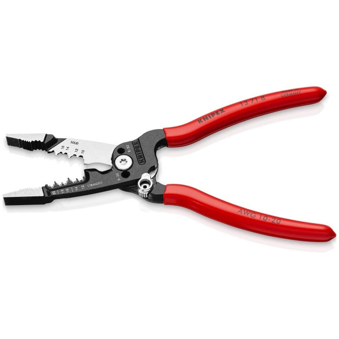 Knipex 13 71 8 8" Forged Wire Stripper 20-10 AWG - Image 2