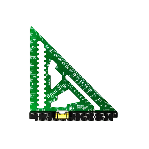 SquiJig Fusion 4.5" Mini Pro Rafter Square - Green - Image 1