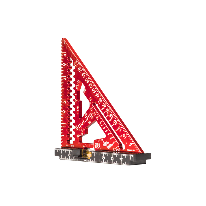 SquiJig Fusion 4.5" Mini Pro Rafter Square - RED - Image 2