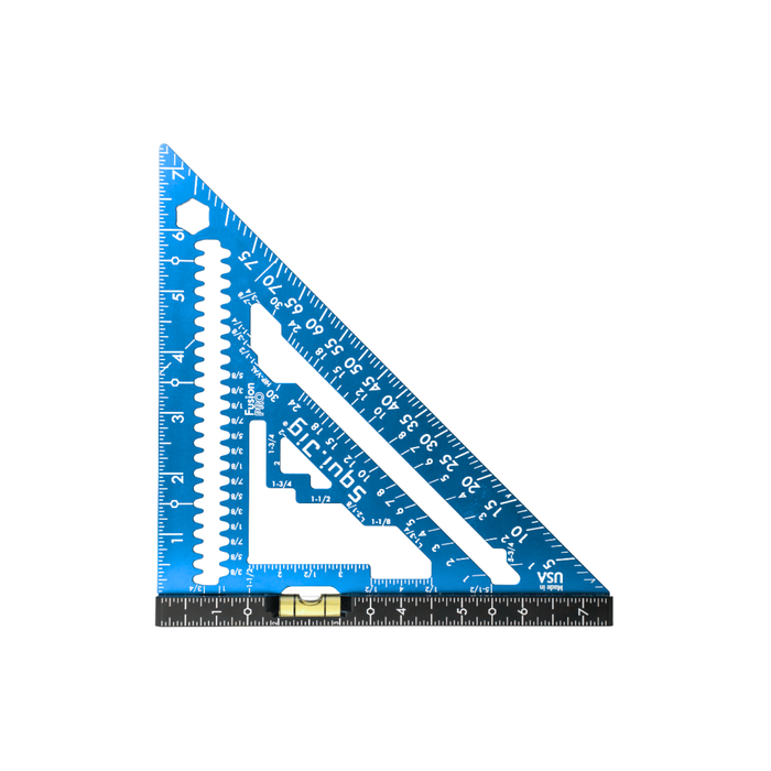 SquiJig 7-1/2" Fusion Pro Rafter Square - Blue - Image 1