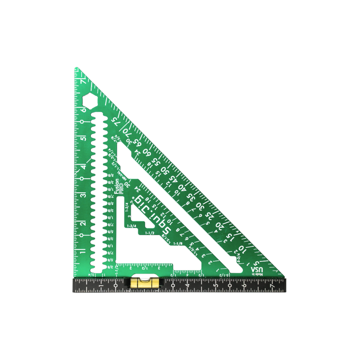SquiJig Fusion 7-1/2" Pro Rafter Square - Green - Image 1