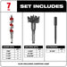 Milwaukee 49-22-0065 Plumbers' 7-Piece Selfeed Bit Kit - Image 2