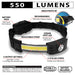 Performance Tool W2682 550LM Strip & Spot Headlamp - Image 2