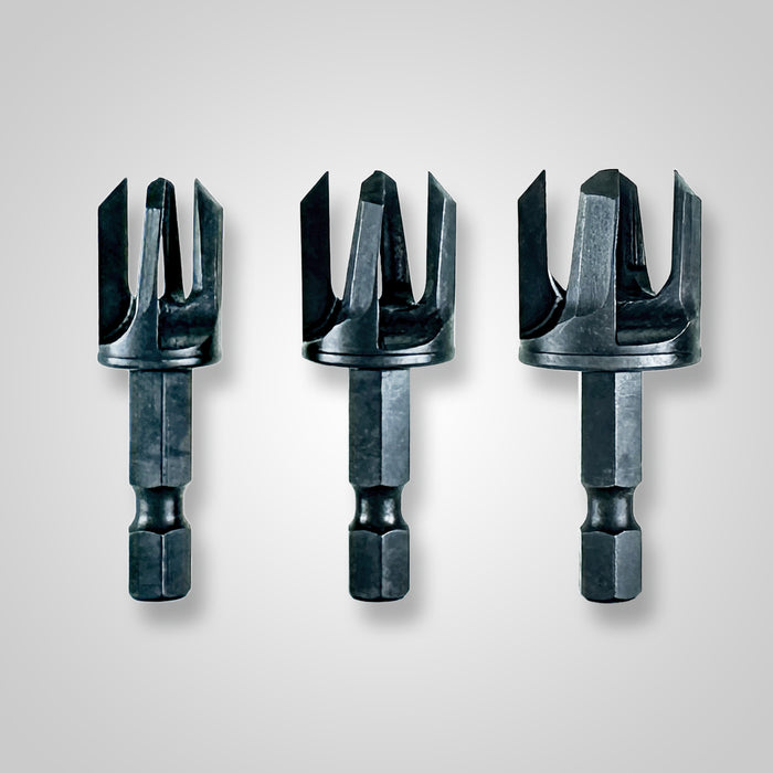 Snappy 43300 3 Piece Tapered Plug Cutter Set - Imge 1