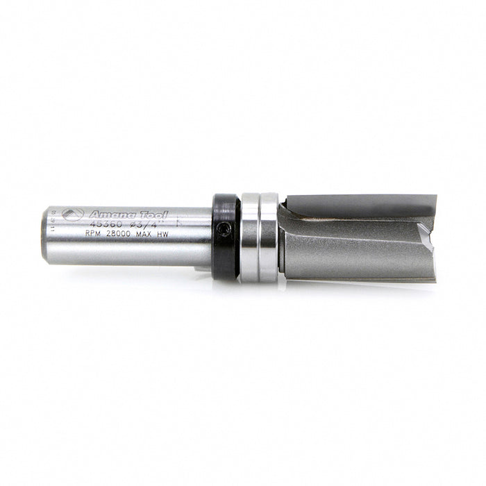 Amana 45360 Down Shear Face Plunge Template Bit with Upper Ball Bearing - Image 2