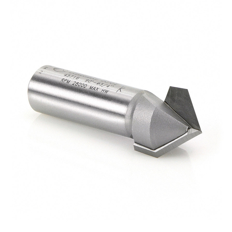 Amana 45716 Sign Making V-Groove Router Bit — Coastal Tool