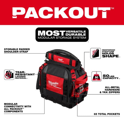 Milwaukee 48-22-8316 PACKOUT 15" Structured Tool Bag - Image 2