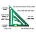 SquiJig Fusion 7-1/2" Pro Rafter Square - Green - Image 3
