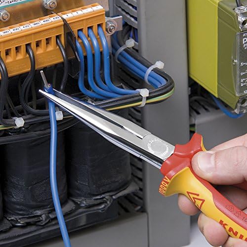 Knipex 26 18 200 8" Long Nose Pliers with Cutter - Image 2
