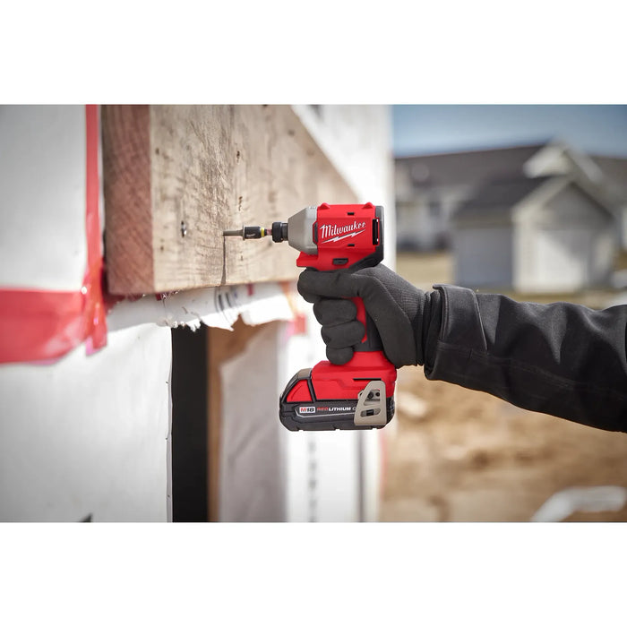 Milwaukee 3650-22CT M18 Compact Brushless 1/4" Hex Impact Driver Kit - Image 5