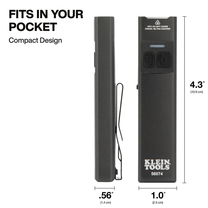 Klein 56074 Rechargeable Slim-Profile LED Pocket Flashlight with Laser - Image 6