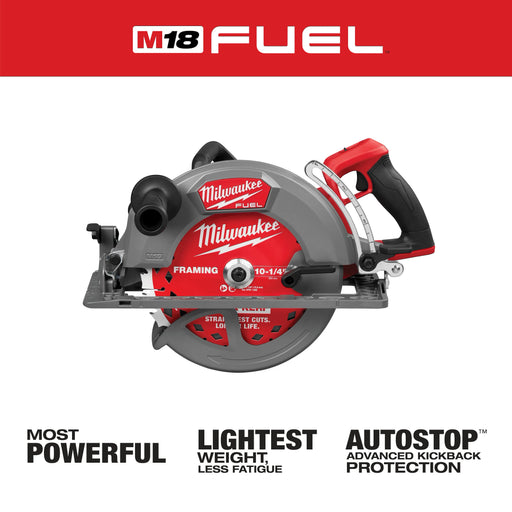 Milwaukee 3026-20 M18 FUEL 10-1/4" Rear Handle Circular Saw (Tool Only) - Image 2