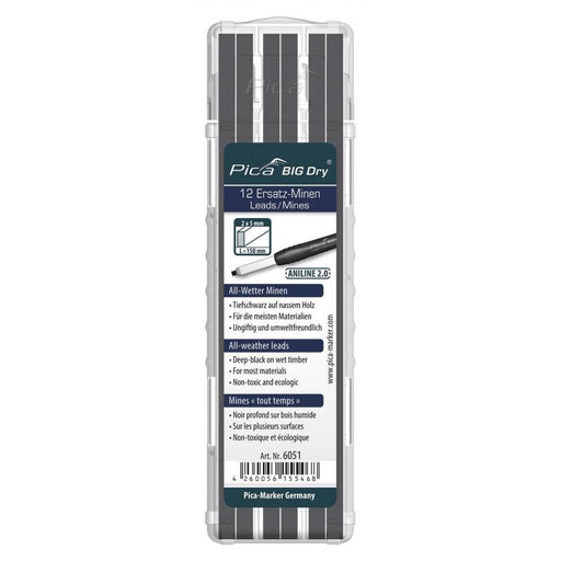 Pica Big Dry 6050 Carpenter Lead Refill 12 Pack - Image 1