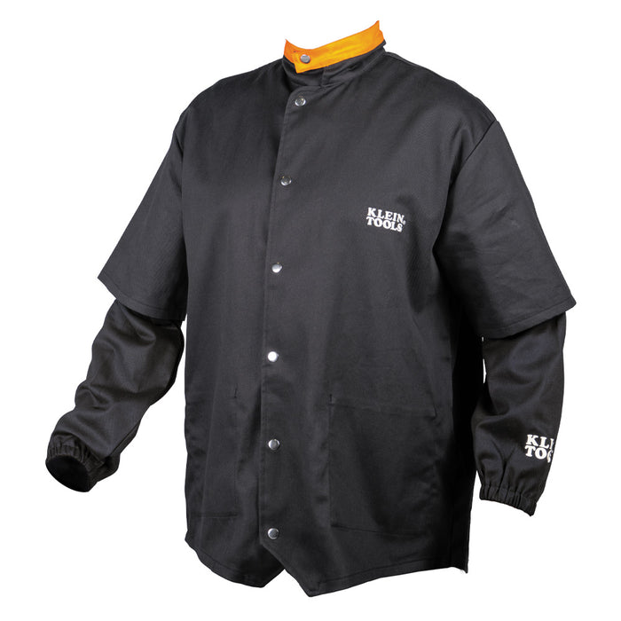 Klein 60789 Flame-Resistant Welding Jacket with Removable Welding Sleeve - X-Large - Image 1