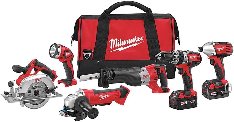 Milwaukee 2696-26 M18 Cordless 6-Tool Combo Kit - Image 1