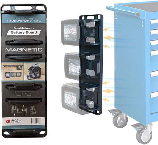 StealthMounts Makita Blue Magnetic Battery Board - Image 1
