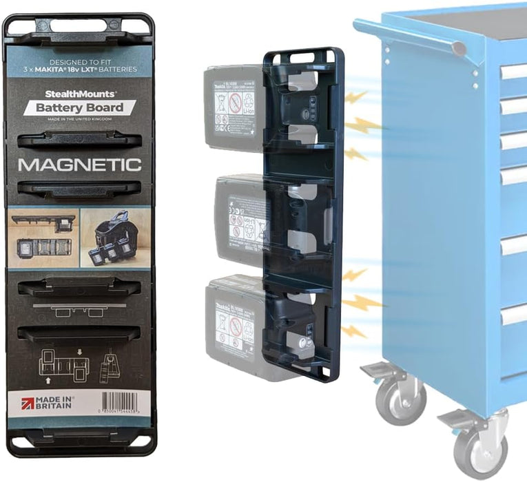 StealthMounts Makita Blue Magnetic Battery Board - Image 1