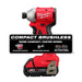 Milwaukee 3650-22CT M18 Compact Brushless 1/4" Hex Impact Driver Kit - Image 2