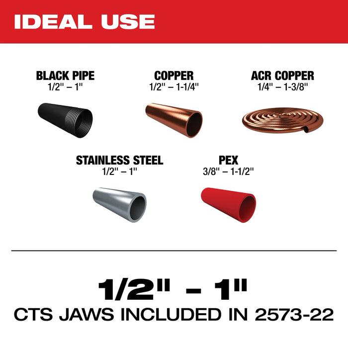 Milwaukee 2573-22 M12 Force Logic Press Tool Kit - Image 3