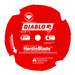 Diablo D0704DH 7-1/4" x 4 Tooth HardieBlade Saw Blade for Fiber Cement - Image 1