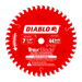 Diablo D0744CD 7-1/4" x 44-Teeth TrexBlade Saw Blade for Composites and Plastic - Image 1