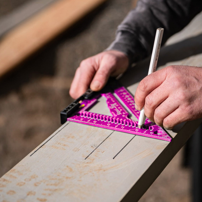 SquiJig Fusion 7-1/2" Pro Rafter Square - Pink - Image 7