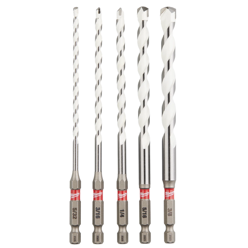 Milwaukee 48-20-8898 5 PC SHOCKWAVE Impact Duty Carbide Multi-Material Drill Bit Set - Image 1