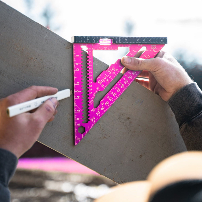 SquiJig Fusion 7-1/2" Pro Rafter Square - Pink - Image 6