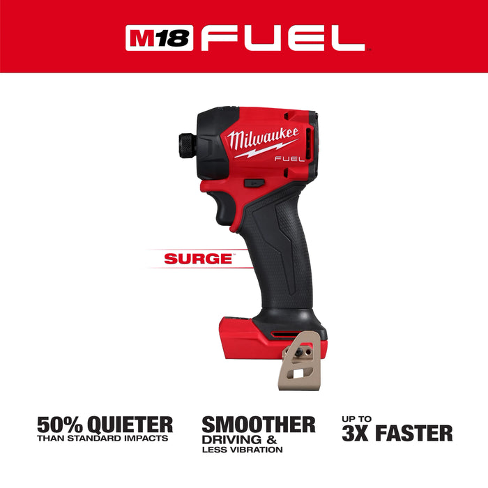 Milwaukee 2761-20 M18 Fuel Surge 1/4" Hex Hydraulic Driver (Tool Only) - Image 2