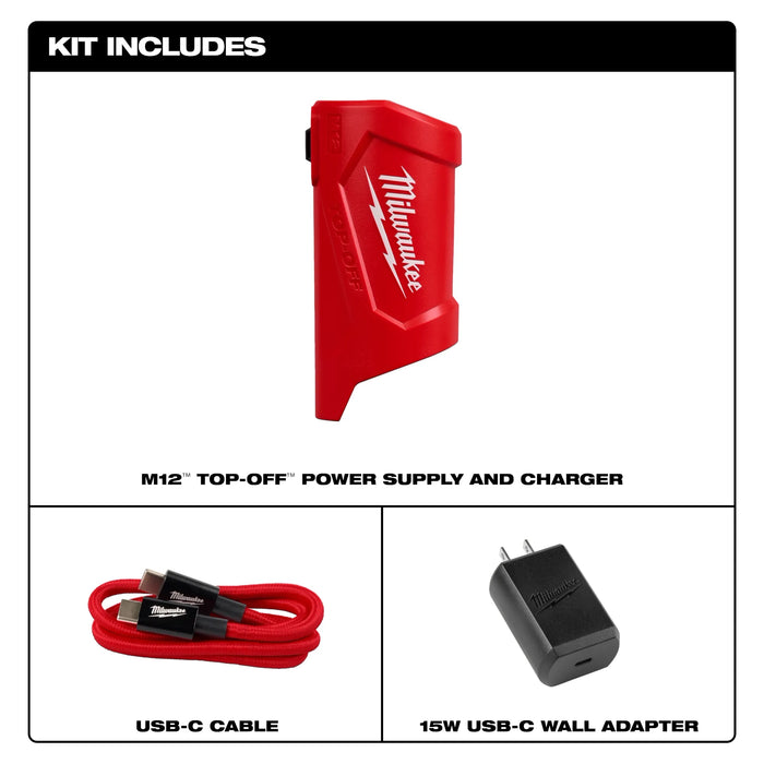 Milwaukee 48-59-1211 M12 TOP-OFF Power Supply & Charger - Image 2